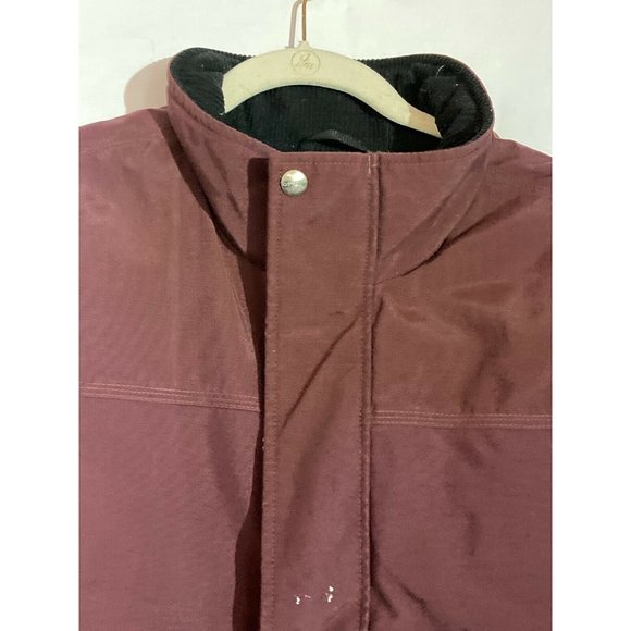 Carhartt Men's Burgundy Full Zip Nylon Quilt Lined Work Vest Size XL - Picture 4 of 6